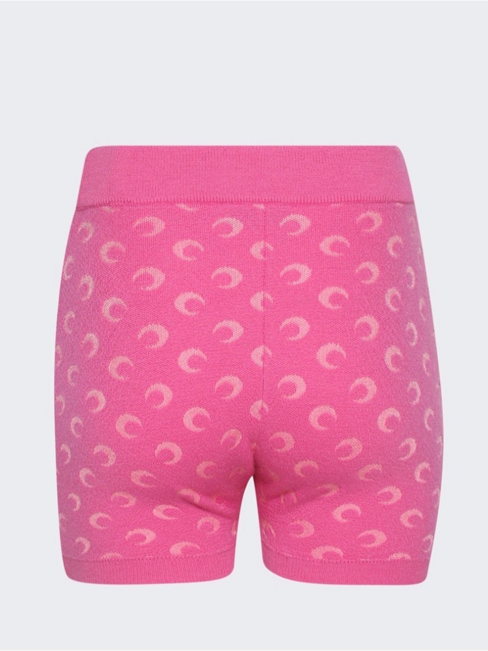 Marine Serre Pink Crescent Knit Bike Shorts